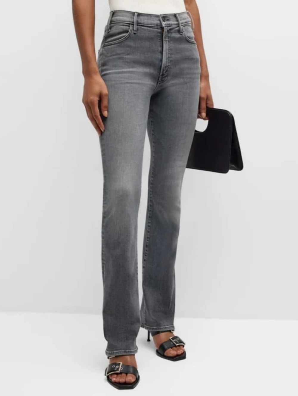 Mother Denim High Waisted Lil Hustler Heel Jeans Magic 8 Ball Bootcut Size 28